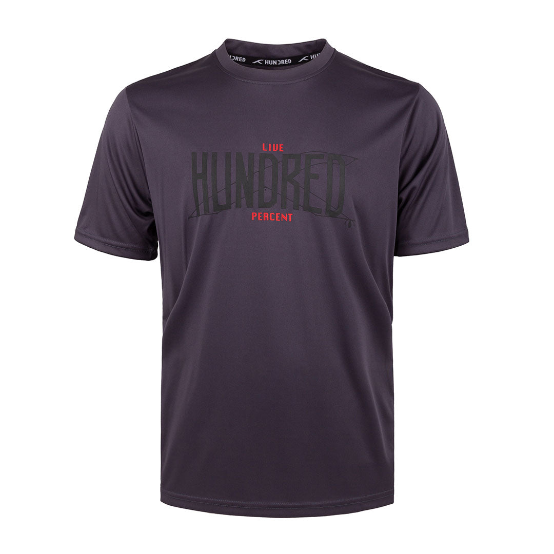 Live Hndrd Percent Logo T-Shirt - Dark Grey