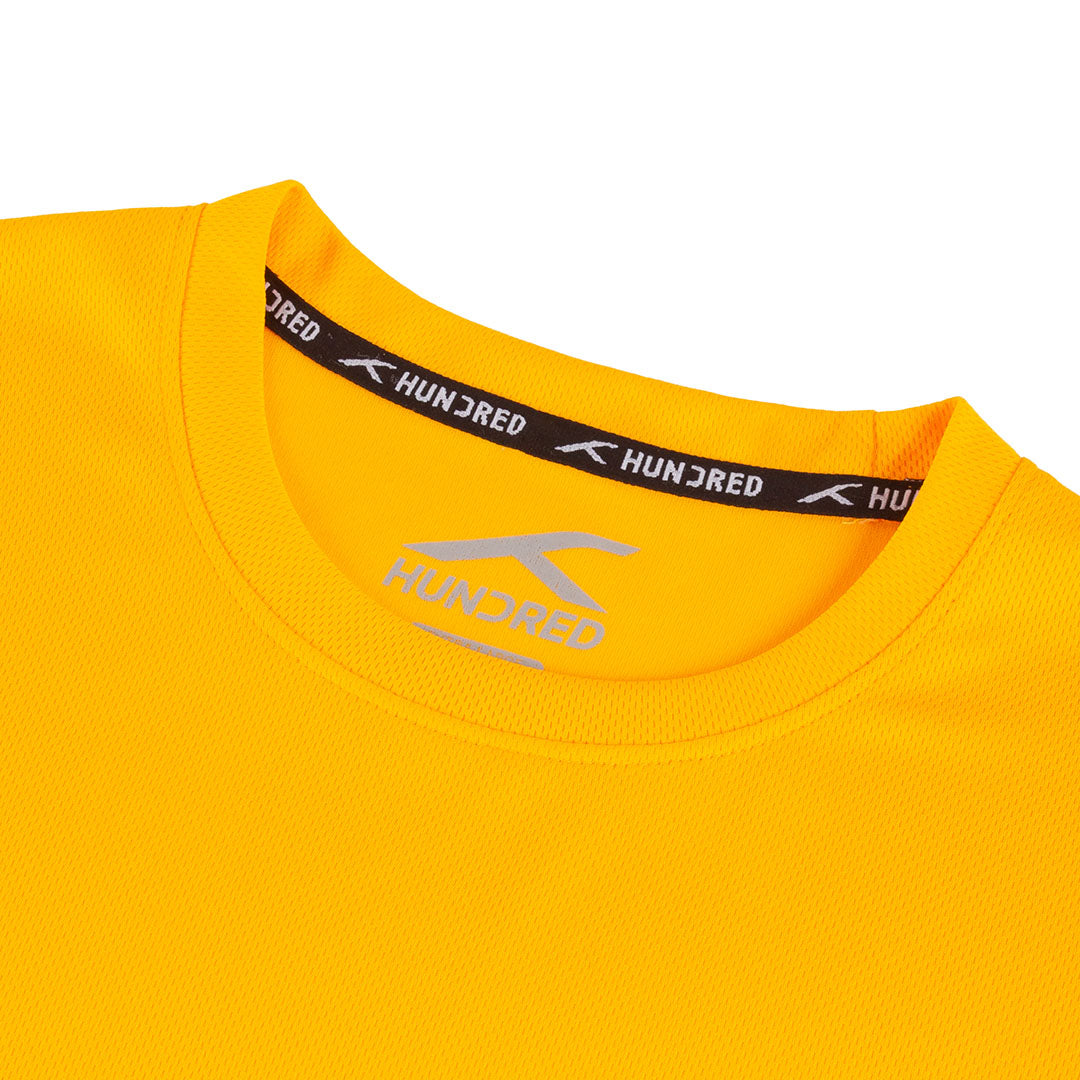 Badminton Court Logo T-Shirt - Orange