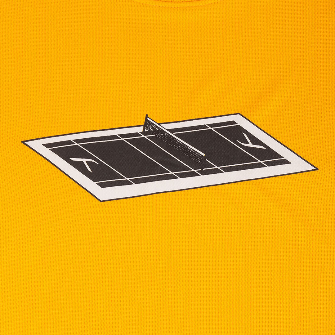 Badminton Court Logo T-Shirt - Orange